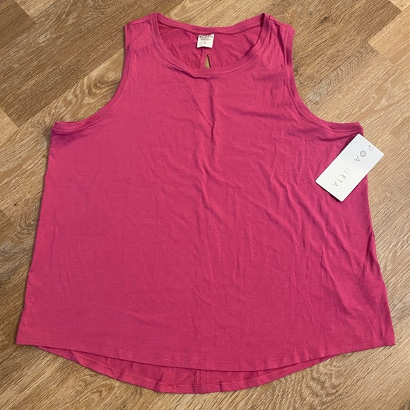 NWT Athleta With Ease Open Back Tank XL Hot Pink | Athleisure Gym Casual $39 - Picture 1 of 6
